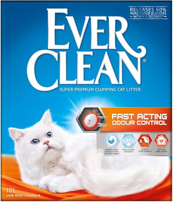 Ever Clean 10 Litre Fast Acting Odour Control Cat Litter with Fragrances