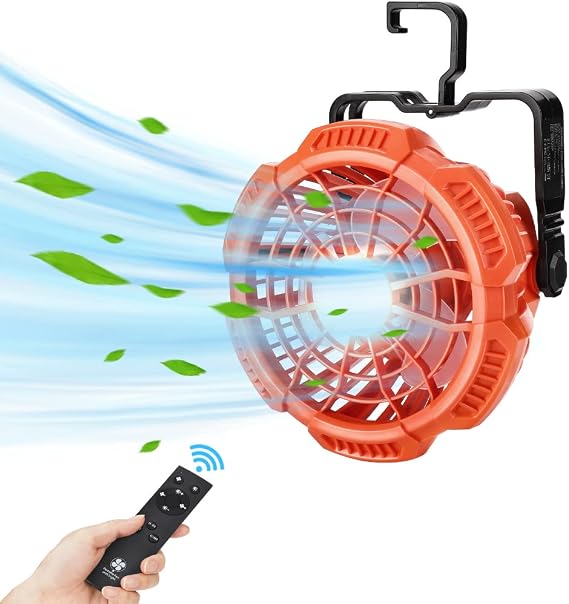 YEX-BUR Portable Ceiling Fan for Black and Decker 20v Battery