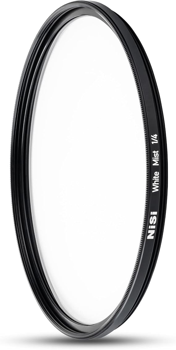 NiSi 49mm Circular White Mist 1/4 | Diffusion Filter, Softens Highlights & Reduces Contrast for Cinematic Effects
