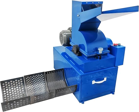 Hammer Crusher Rock Crush Machine Glass Bottle Rock Mill Ore Coal Electric Crusher Milling Machine with 15mm/10mm/8mm Sieve 220V 3KW
