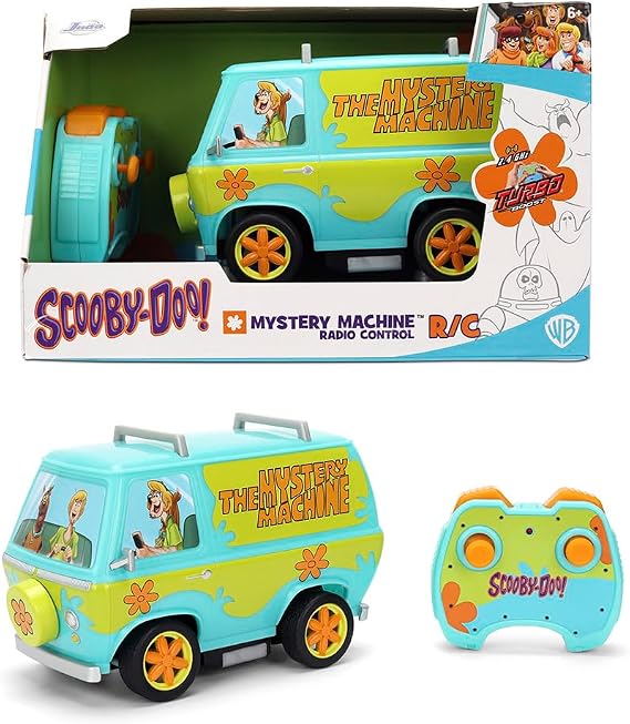 Jada Toys Scooby-Doo! 1:24 Scale Mystery Machine R/C Radio Control Vehicle Iconic Collectible