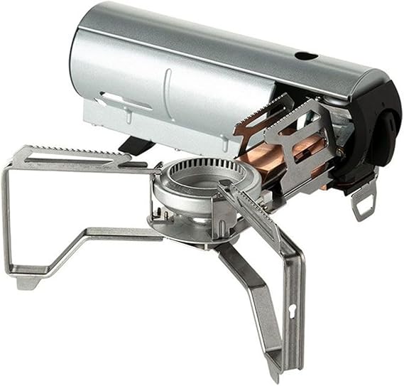 Snow Peak GS-600SL HOME&CAMP Burner, Silver, Cassette Stove, Disaster Preparedness, Foldable, Design Appliance