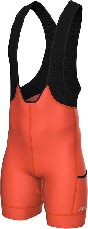 Wixen Elite Cycling Bib Shorts for Men Bicycle Bib Shorts Durable Performance Zipper Pocket