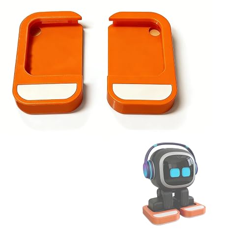 Quiet Walking Shoes for Emo Robot, Footwear with Charging Compatibility and Floor Protection (Shoes Only) (Orange)