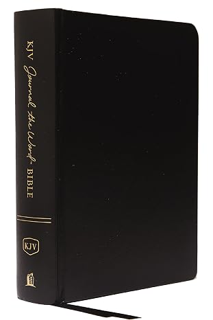 KJV Journal the Word Bible: Reflect, Journal or Create Art Next to Your Favorite Verses (Black Hardcover, Red Letter, Comfort Print: King James Version Holy Bible)