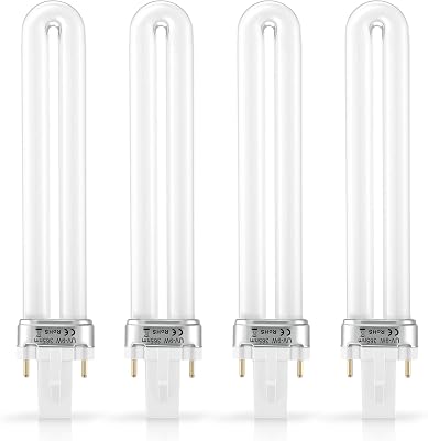 IMIKEYA 4pcs Nail Dryer Lamp Bulbs Tube Replacement 9W 365nm UV Bulb Light Bulb for Nail Art Gel Curing Drying Light Manicure Tool for DIY Lamp Light
