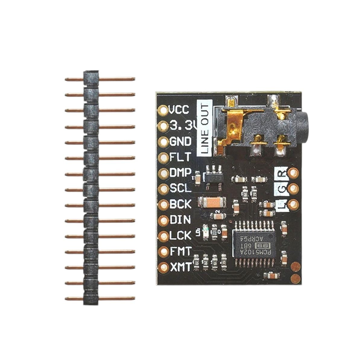 for RastpbeRpy Pi PHAT Sound Card I2S IIC Interface Module PCM5102 Module Audio Board with Stereo Beyond ES9023 PCM1794A DAC New for Arrival 2025 High for Quality
