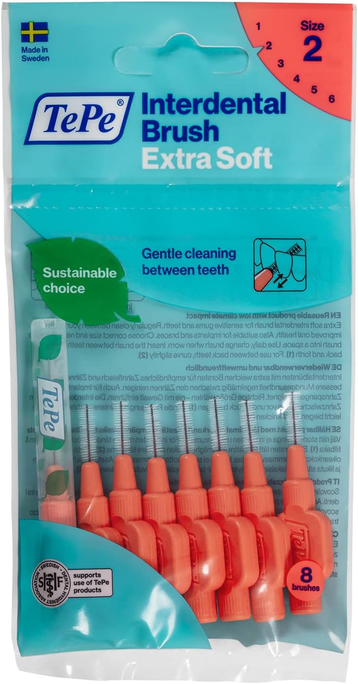 Tepe Interdental Brush Extra X Soft Arayüz Fırçası Kırmızı 0.5 Mm 8 Li