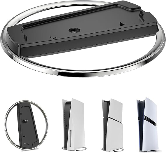 Vertical Stand for PlayStation 5 Slim and PlayStation 5 Pro Stable Vertical Stand for PS5 Slim/PS5/PS5 Pro Console Tool-Free Installation