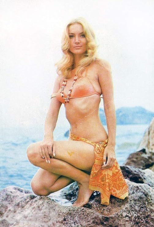 Posterazzi DAP12155 Barbara Bouchet - Bikini Photo Print, 8 x 10, Multi