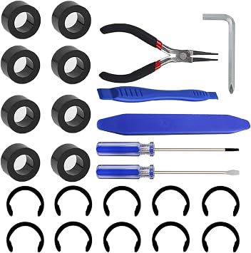24 Packs Rubber from Moving Retaining Clip Rings Rubber Roller Replacements Sets Compatible with Cricut Maker/Maker 3 Only Roller Resolution for Cricut Maker Complete Repair Tools
