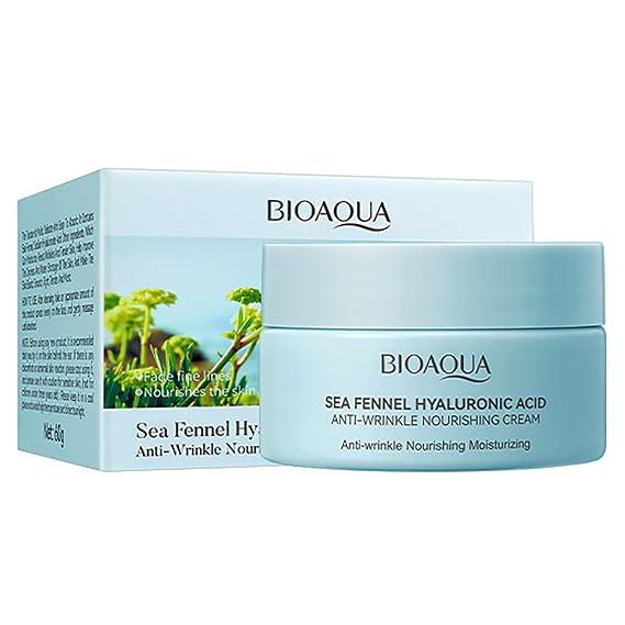BIOAQUA Sea Fennel Hyaluronic Acid Facial Anti-Wrinkle Nourishing Moisturizing Face Cream 60g/2.11oz