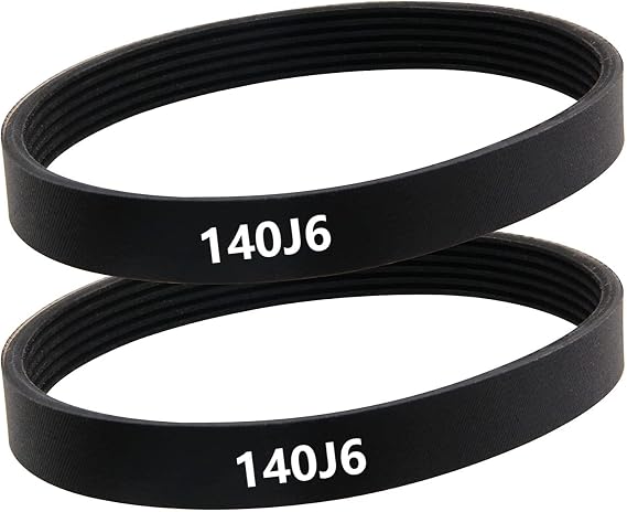 140J6(6PJ356) Poly V Belt of with Drive Replacement Planer for Delta 22-560, 22-563, 22-565 and 22-580 planers, TP400LS, Wen 6560 (2PCS) Planer Drive Belt
