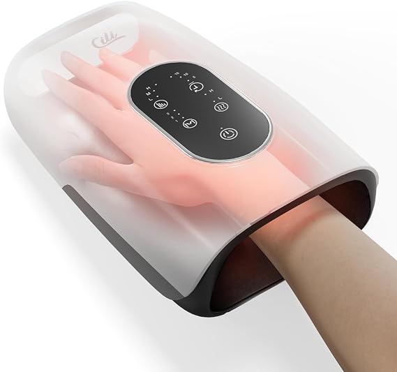 CILI FSA Eligible Hand Massager with Heat and Compression, Large Hand Massager for Finger, Palm, Wrist Pain Relief, Arthritis & Carpal Tunnel, Masajeador de Mano, Father Day Gifts