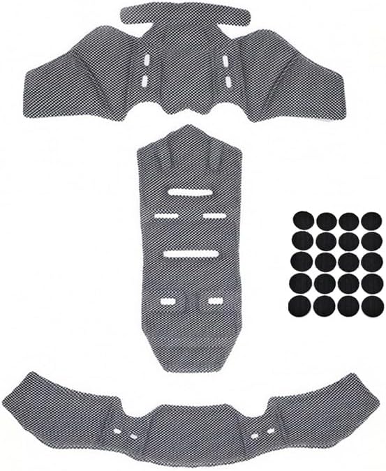 Motorcycle Helmet Liner for Bell Pit Boss, Breathable Comfort Helmet Replacement Foam Padding Kits Set, Helmet Lining Protective Cushion Mat, Washable