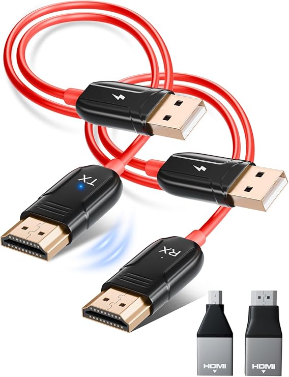 Wireless HDMI Transmitter and Receiver 50m Extender HD Output, Plug & Play