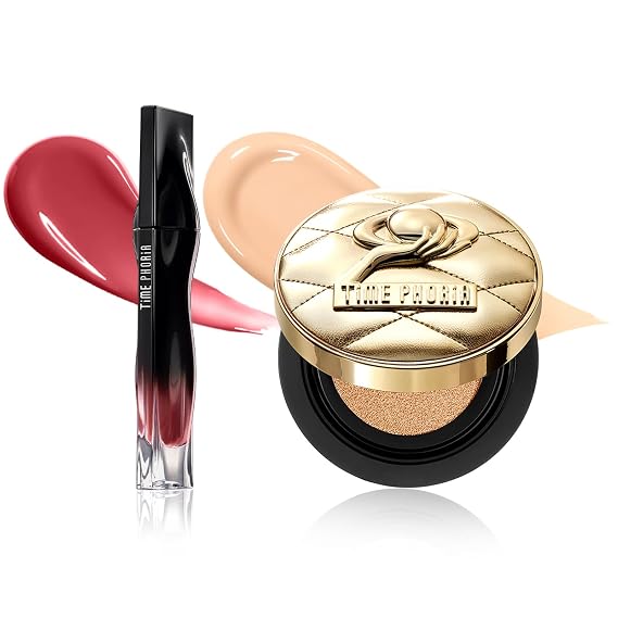 Flawless Glow Cushion & Lip Stain Duo (01 Creme + 06 Nerose Bundle)