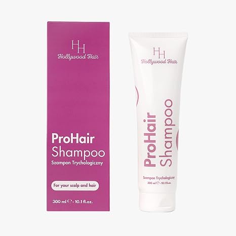 ProHair Shampoo - Trichological Shampoo without SLS/SLES with Ginger & Panthenol - Gentle Cleansing - Balancing Scalp Care - Light Volume for Coloured Hair & Extensions