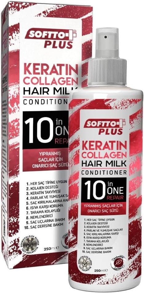Softto plus Keratin and Collagen Hair Milk, 250ml