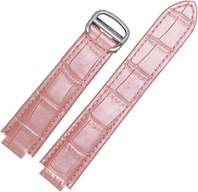 For Cartier Wristbands Quality Color Genuine Leather Watchbands Deployment Buckle Replacement Leather Strap Female Bracelet