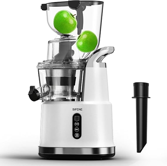 SIFENE - Cold Press Juicer - 83mm Wide Chute, White