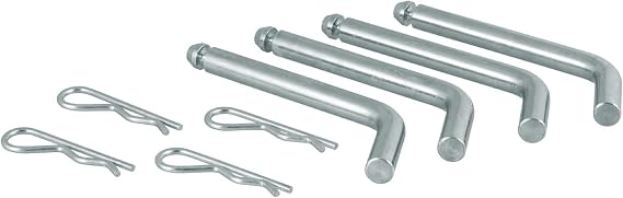 CURT 16902 Replacement 5th Wheel Pins & Clips, 1/2-Inch Diameter, Stainless Steel
