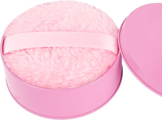Powder Puff,4'' Body Powder Puff and Container, Powder Puff for Body Powder