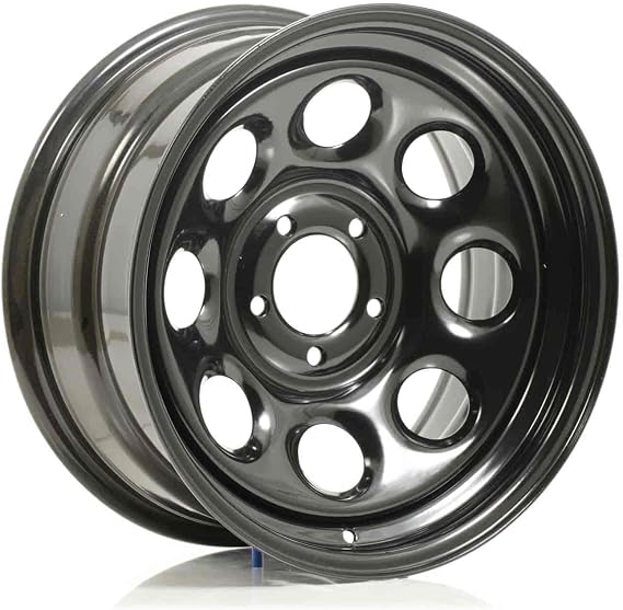 Cragar 3978834: Wheel, Soft 8, Steel, Black, 17 in. x 8 in., 5 x 4.75 in. Bolt Circle, 4.5 in. Backspace, Each
