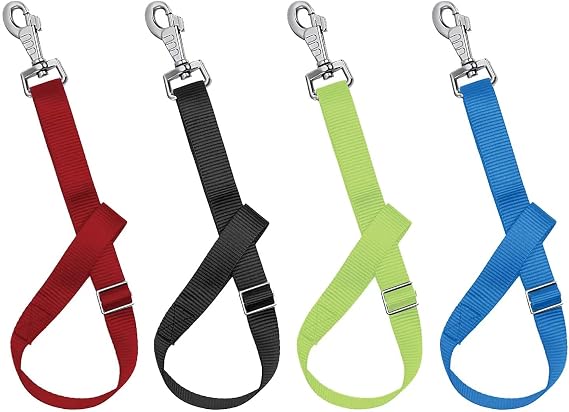 Horse Bucket Strap Hangers,Horse Suppliers Adjustable Nylon Straps up to 700 lbs for Hay Nets, Water Buckets,Hanging-Pratical and Easy Use(4 Pack), 1"x22"