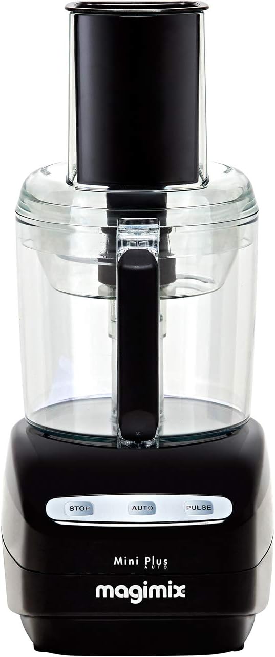 Magimix Le Mini Plus Food Processor - Multifunctional Food Preparation, 1.7L BPA-Free Bowl, Professional Quality Ultra-Sharp Blades, Quiet Energy Efficient 400W Motor - Black