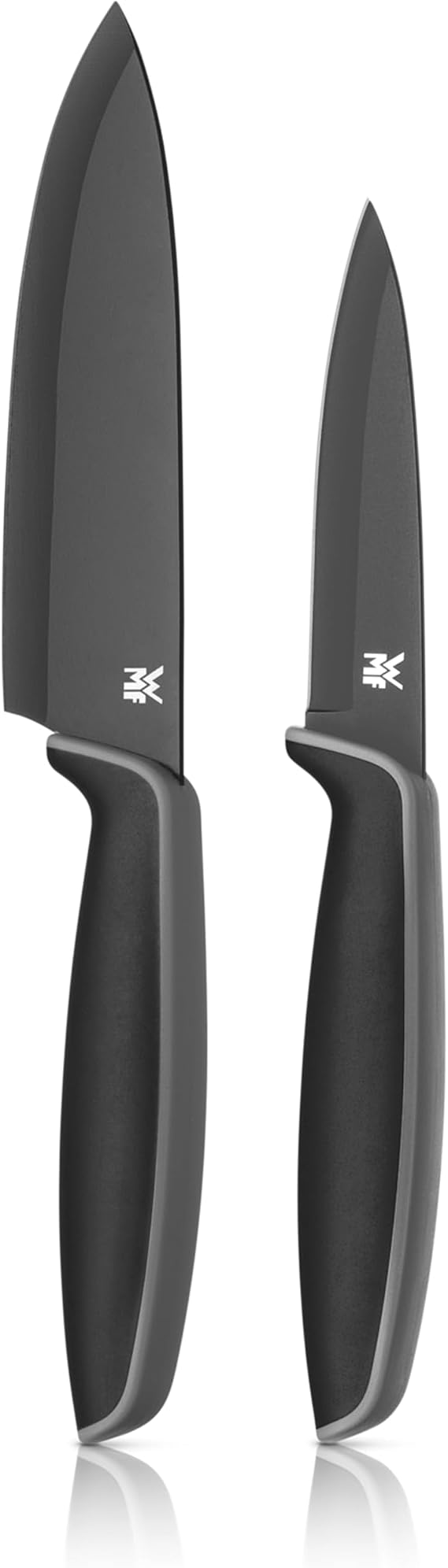WMF Touch 2 Parça Mutfak Bıçağı Seti, Aşçı Bıçağı ve Sebze Bıçağı, Özel Bıçak Çeliği, Yapışmaz Kaplamalı, Ergonomik Saplı, Koruyucu Kılıflı, Siyah