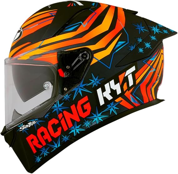Casco KYT R2r Max Replica Fernandez 2022 Naranja/Azul/ L