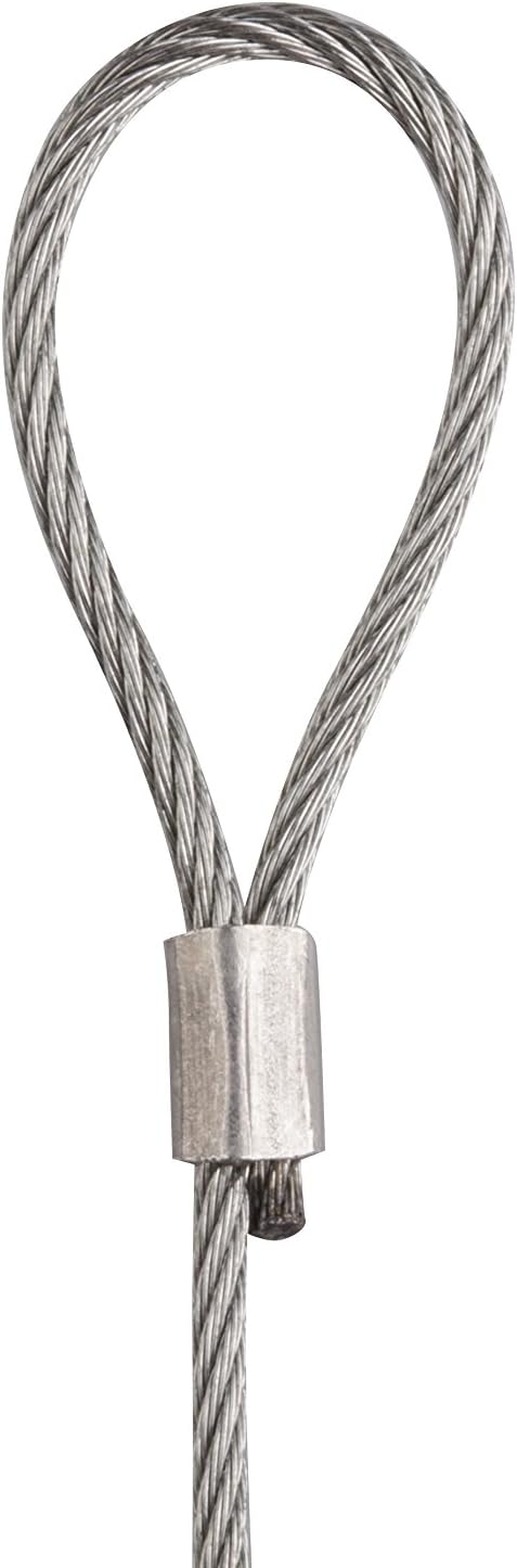 STAS Steel Cable with Loop end 59, 3-Pack - Steel Cable for Art Hanging