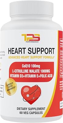 Heart Supplement | CoQ10, L-Arginine, Magnesium, Vitamins & Extracts 60 Capsules