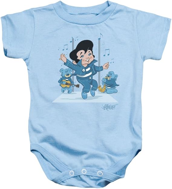 Elvis Presley Boys' Jailhouse Rocker Bodysuit Blue