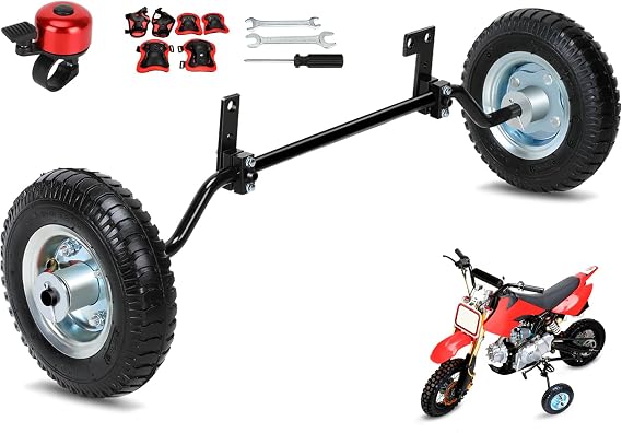 EOPOAYI Dirt Bike Training Wheels 50cc with Bell Replacement for Razor MX350 MX400 MX500 MX125 Dirt Rocket CRF50 XR50 CRF50F PW50 PW80 TTR50 SYX Moto X-pro JR50 SSR SX50 Mini Pit Bike Motorcycle Parts
