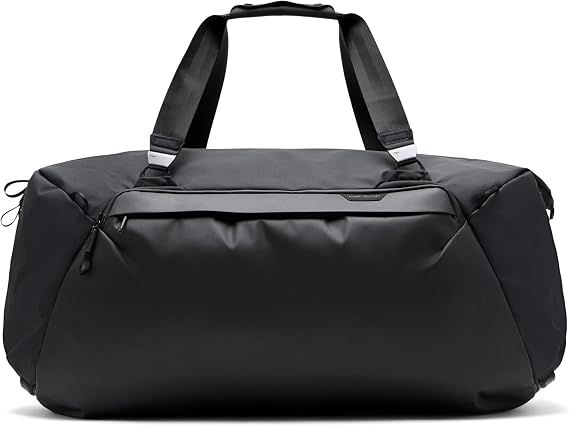 Peak Design Travel Duffel 80L, Black, Extra-Wide Single Zip Access, Weatherproof Shell, 4 External Pockets, Fits Packing Cubes & Camera Cubes, Ideal for Longer Trips, Versatile Duffel Bag for Travel