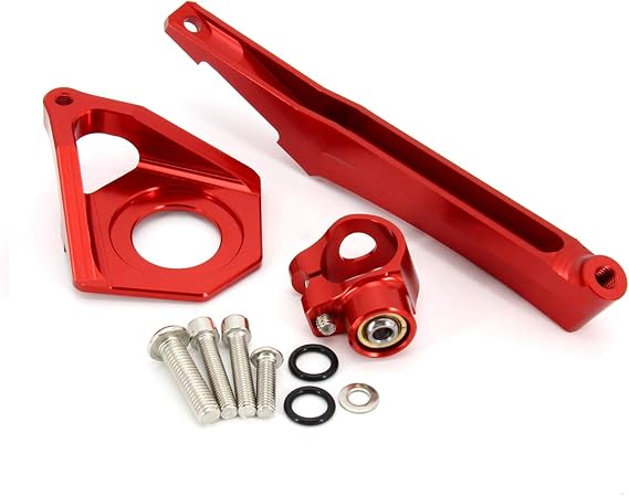 Motorcycles Steering Stabilize Damper Bracket Mount Kit For YZF600 YZF R6 Mounting Kit(Red Bracket)