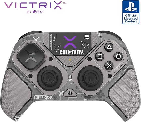 PDP Victrix Pro BFG ワイヤレスゲームコントローラー Playstation 5、PS5/PS4/PC用、モジュラーeスポーツゲームパッド、再マップ可能ボタン、カスタマイズ可能なトリガー、パドル、D-パッド、ファイトパッド、COD Call of Duty:Field Op。