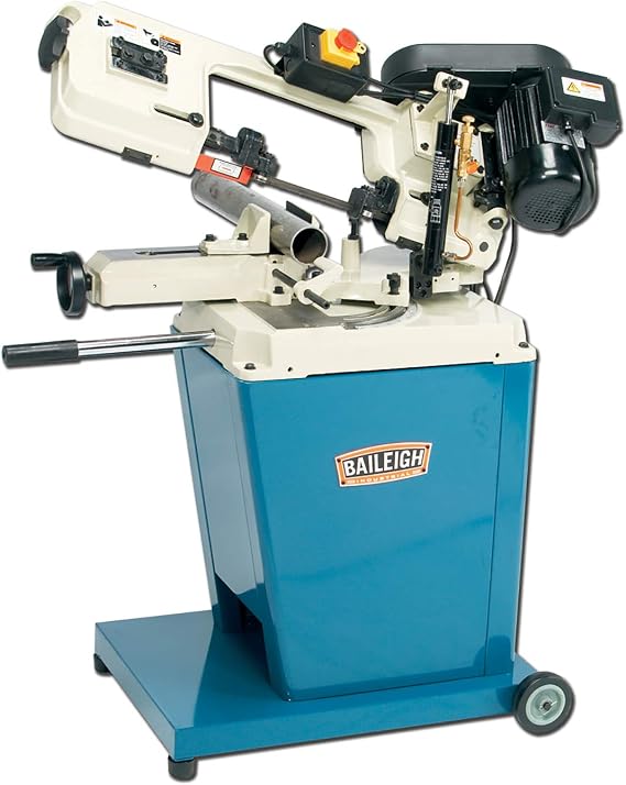 Baileigh 5" x 6" Portable Mitering Bandsaw, 3/4 HP, 110V 1Ph (Model BS-128M)