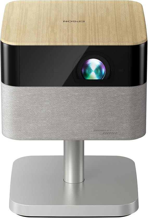 Epson Lifestudio Flex Plus 4K PRO-UHD Portable Lifestyle Projector | 1000 Lumens Color and White Brightness Sound by Bose Technology Google TV 3-Chip 3LCD Triple Core Engine