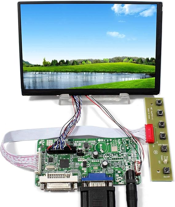 VSDISPLAY 7" 1280x800 IPS LCD Screen N070ICG LD1 with VGA+DVI LCD Board