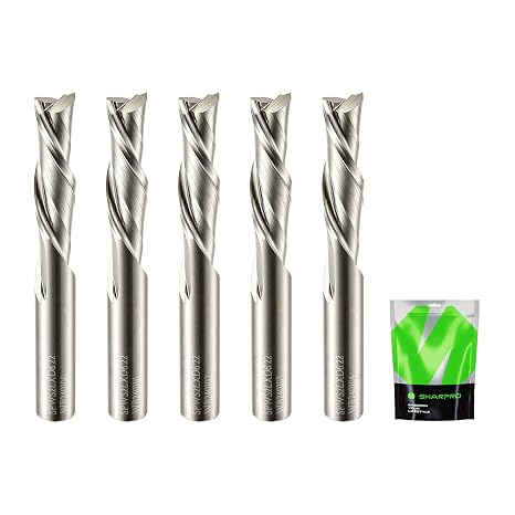 1/4 Router Bits 1/4 Shank Downcut CNC Bit, End Mill