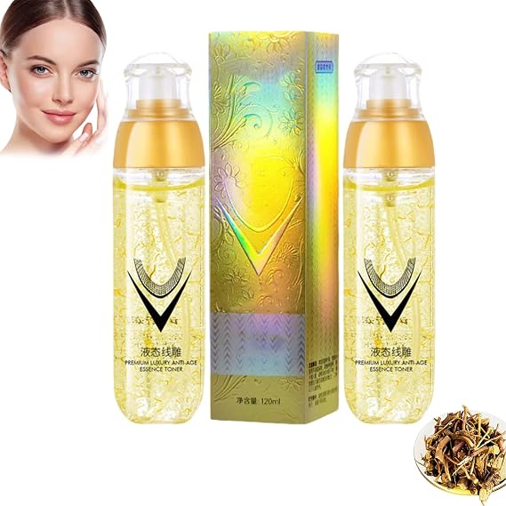 Face Lifting Spray, Face Serum, Facial Tightening, Say Goodbye to Dryness, Reduce Wrinkles, Moisturizing for Various of Skin Types (2Pcs)