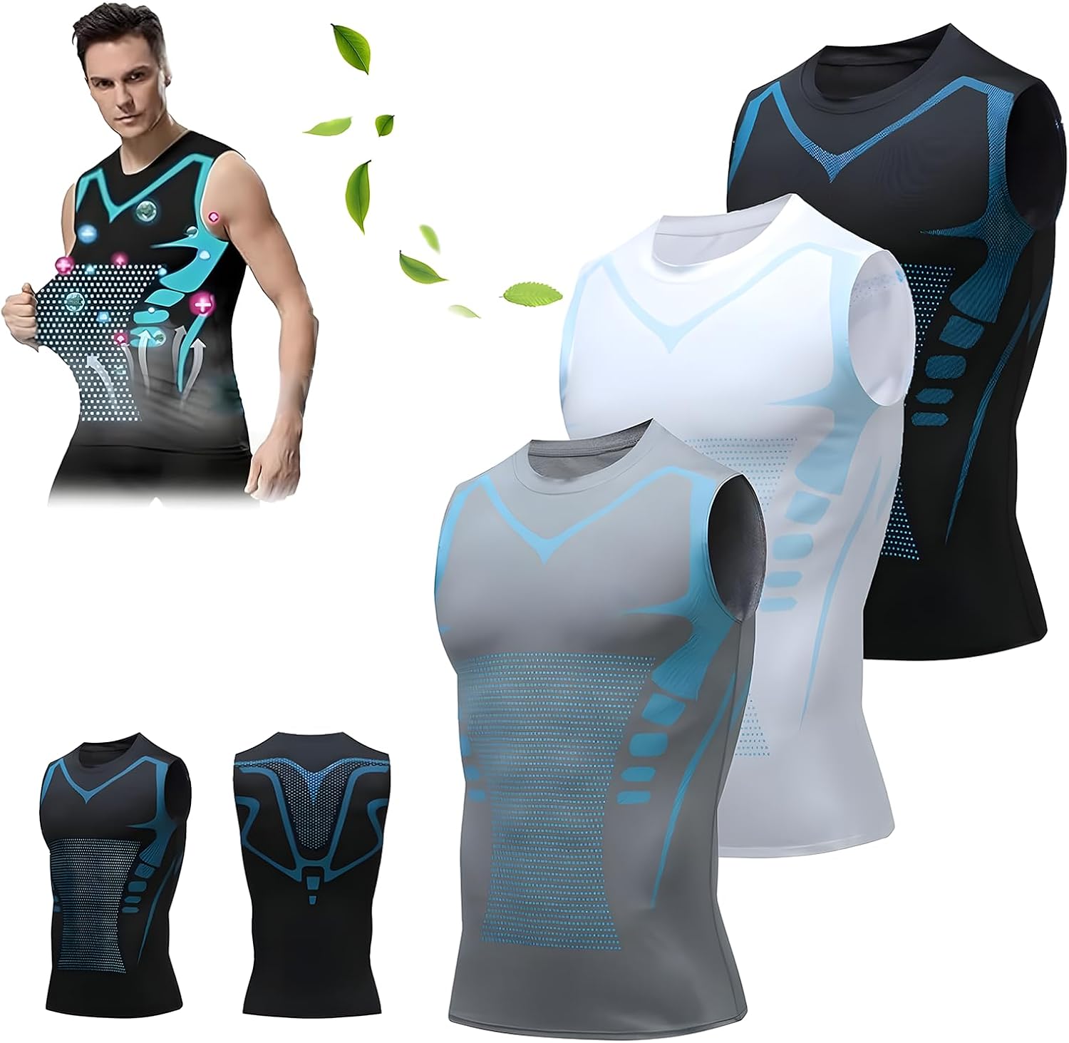 Maynox Compression Shirt, Vitaboost Compression Shirt, Version Ionic Shaping Sleeveless Vest