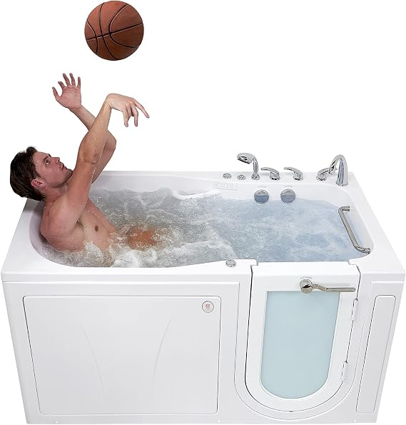 Ella Shak 36"x72" Air+Hydro+Foot Massage Walk-In Tub, Right Outward Door