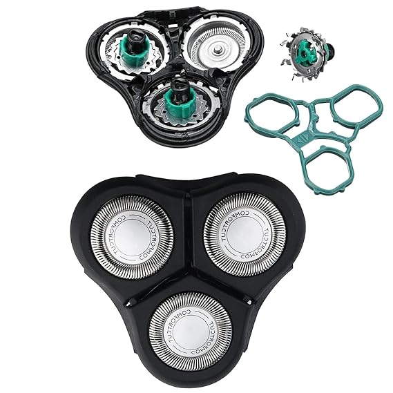 RQ11 Replacement Heads Compatible with philip Rq11 2D Shavers 1100 Series Head, New Upgraded RQ11 Shaving Blades RQ11 Replacement Heads Blades Unit for RQ11 Shaver 1150x, 1160x, 1170x 1180x