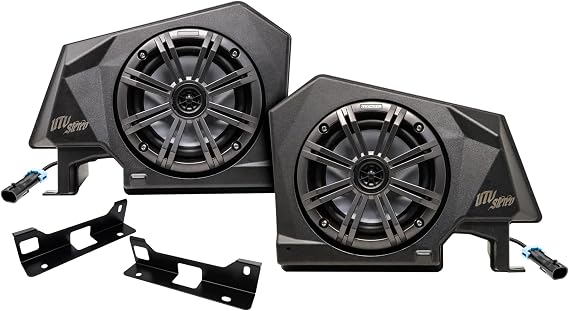 RZR Pro XP, Pro R & Turbo R Rear Speaker Pods Loaded Plug and Play - Kicker Marine 150 Watt Peak Speaker (KM614)