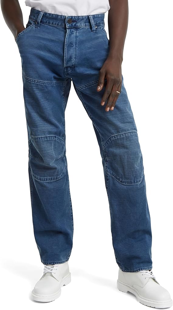 G-STAR Raw - Mens 5620 3D Regular Jeans, Color Faded Indigo Gd, Size: 26W x 30L