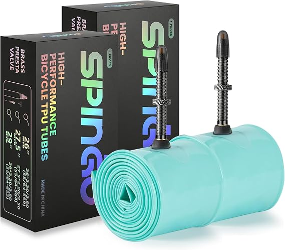 2-Pack SPINGO MTB TPU Inner Tube 29/27.5/26 Inch with Metal Valve